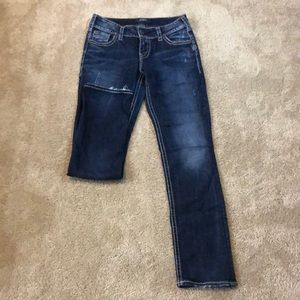 Silver Jeans Suki Mid Straight, 27x32